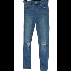 TopShop distressed ripped torn jeans 26